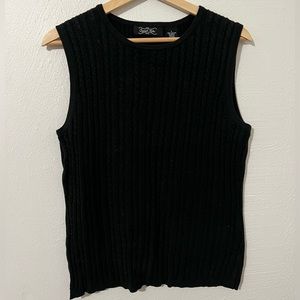 Black Knit Vest